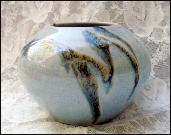 Studio Art Pottery Hand Thrown Pot By Greg Wenz Hand Made Etsy