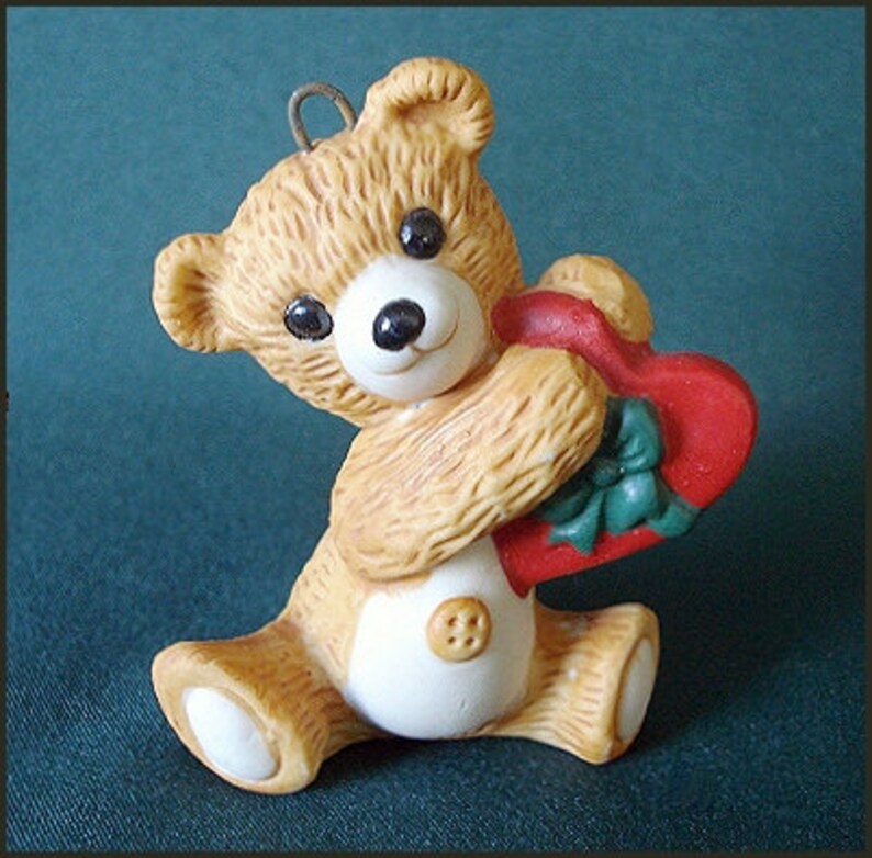Hallmark Cinnamon Bear Porcelain Ornament 6 from the 1988 Etsy