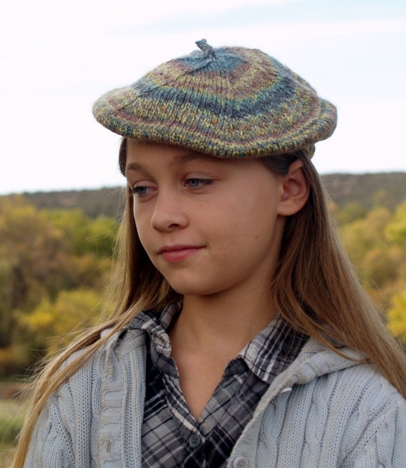 Kids Plaid Beret - Blue and Brown 3-7 Years Kids Plaid Beret - Retro Newsboy Cap Vintage Hat main image 4