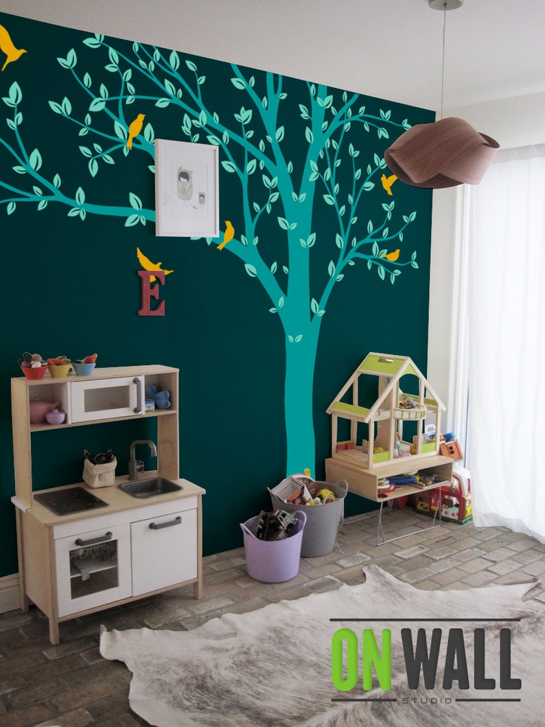 Nursery Tree Wall Decal Wall Sticker Tree Wall Decal Tree Etsy