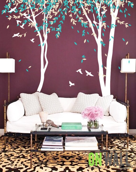 Large Tree Wall Sticker Nursery Tree Wall Decals Tree mural Etsy