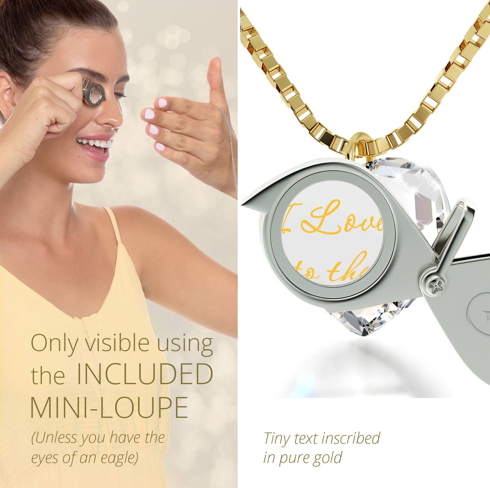 Swarovski i love you to the moon and back necklace best sale