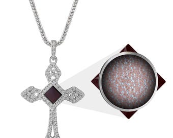 Christian Cross Necklace for Women – Nano Bible Pendant Microscopic KJV Scripture – Christian Easter Jewelry Gifts for Wife