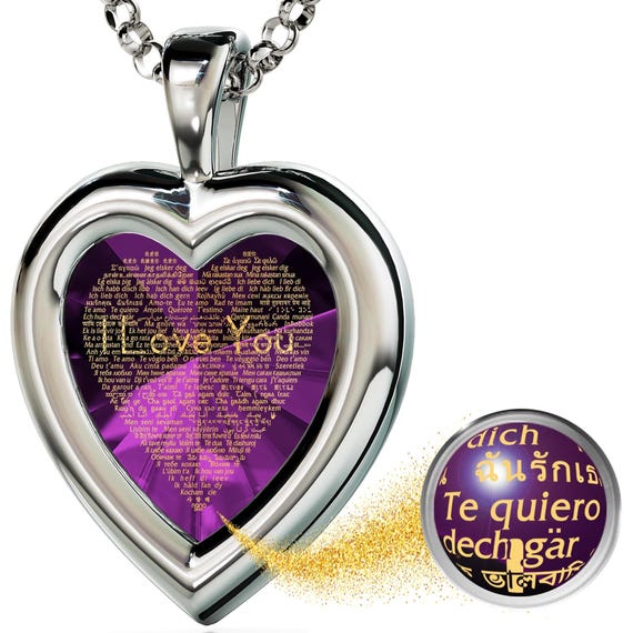 Buy Sale! Romantic Love Necklace for Her · Silver Heart Pendant I - Main Image