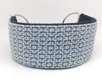 Comfortable, soft&cosy martingale dog collar. Width - 5.5cm/2,2''. Whippet collar, greyhound collar, sighthound collar.