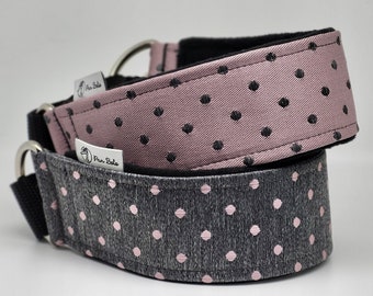 Collar martingala cómodo, suave y acogedor para perros. Collar para whippet, galgo y lebrel.