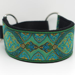 Comfortable, soft&cosy martingale dog collar. Width - 5.5cm/2,2''. Whippet collar, greyhound collar, sighthound collar.