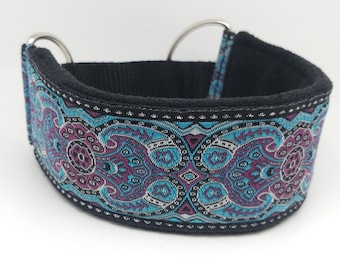Martingale, soft padded, dog, whippet, greyhound, custom collar. Width - 5.5cm/2,2&#39;&#39;.