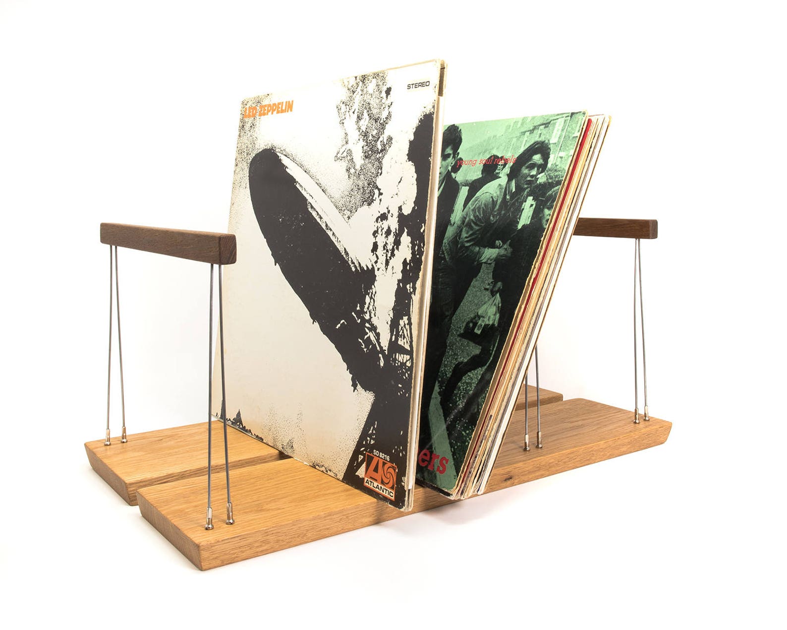 Unique Vinyl Record Storage Rack for 75 Lps in Reclaimed Oak Etsy