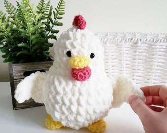 CROCHET PATTERN Feathers the Chicken Amigurumi, English PDF