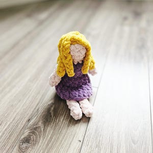 CROCHET PATTERN Little Dolly Amigurumi Doll Tutorial, Digital Download, English PDF