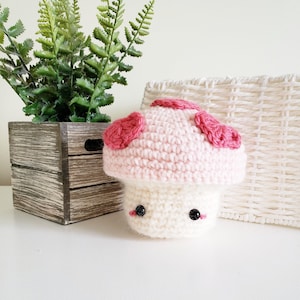 Blushberry Hjärtsvamp Amigurumi PDF Virkmönster