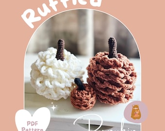 Ruffled Pumpkin Amigurumi PDF Crochet Pattern