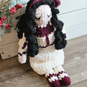 MOTIF AU CROCHET Poupée Amigurumi Blanche-Neige inspirée du frère Grimm, PDF anglais