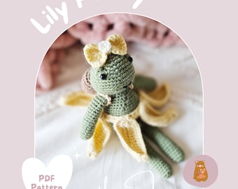 Lily Paddy the Frog Amigurumi PDF Crochet Pattern