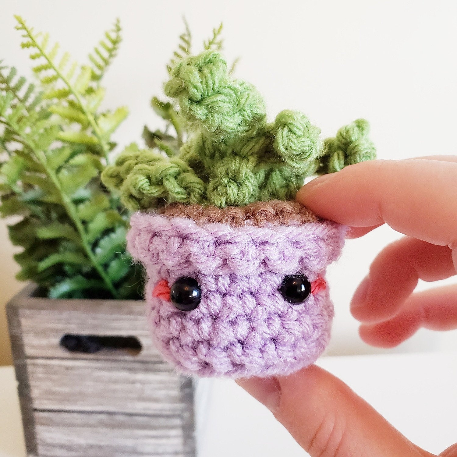 33 Succulent Crochet Patterns for Easy Indoor Garden Decor and Handmade Gifts 27 Buddy the Little Succulent Plant Amigurumi Crochet