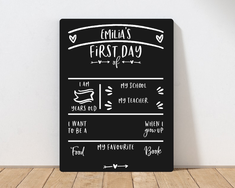 First Day of School Sign | First Day of Nursery Sign | First Day of School Chalkboard | First Day of Nursery Chalkboard | Back to School 