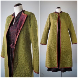 Vintage 90s women’s green LEATHER/alligator print Jacket.size 6