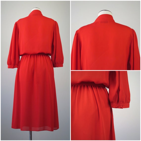Vintage 1970s Cossack Secretary Dress & Belt - SI… - image 7