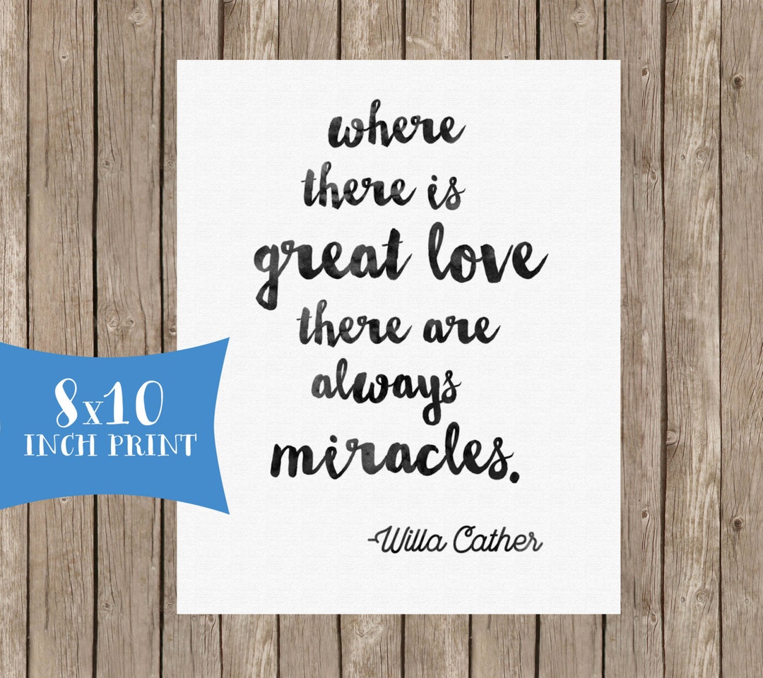 Where There is Great Love There Are Always Miracles Printable Digital  Download - Etsy, image size:1080x960