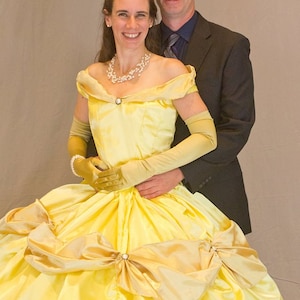 Belle of the Ball - yellow 2 piece ball gown