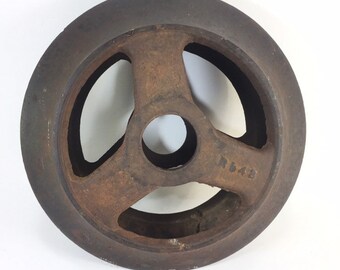Vintage 1940 S Antique Cast Iron Wheels Industrial Steampunk Set Of Four 4 Other Mercantile Antiques Mercantile Trades Factories