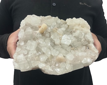 Large Zeolite Quartz Specimen Cluster - Beautiful Crystals 8.5” 8.52 Lbs.