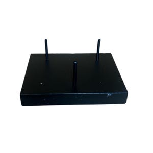 Medium 6" Three Prong Wooden Geode Display Stand | Quartz Clusters Rocks and Minerals
