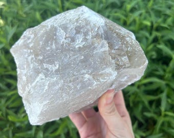 Natural Large Smokey Quartz Chunk - Raw Rough Beautiful Crystals 5" 6.5 Lbs.