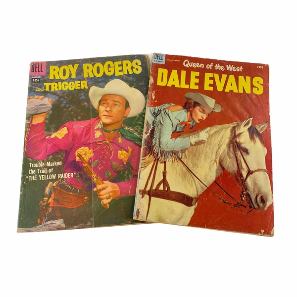 Vintage Roy Rogers and Dale Evans Comic Books