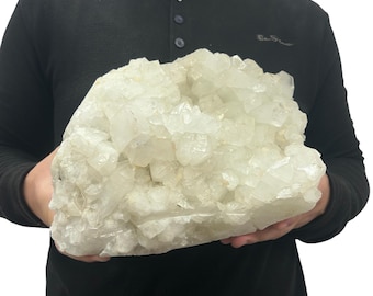 Large Zeolite Quartz Specimen Cluster - Beautiful Crystals 11.25” 17.66 Lbs.
