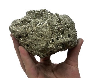 Large Pyrite Fools Gold 5.25" 2.75 lbs Mineral Rock | Beautiful Sparkly Specimen