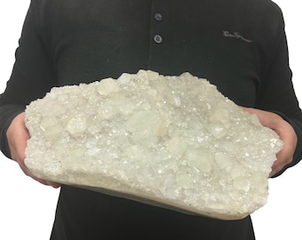 Large Zeolite Quartz Specimen Cluster - Beautiful Crystals 12.75” 12.75 Lbs.