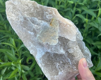 Natural Large Smokey Quartz Chunk - Raw Rough Beautiful Crystals 8" 4.3 Lbs.