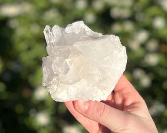 Large Natural Quartz Cluster - Beautiful Clear Point Crystals 4” 1.2 Lbs