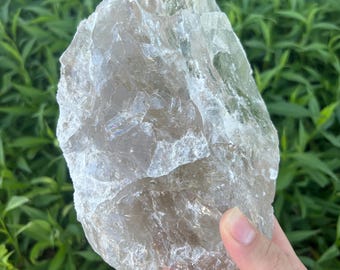 Natural Large Smokey Quartz Chunk - Raw Rough Beautiful Crystals 7.5" 4.2 Lbs.