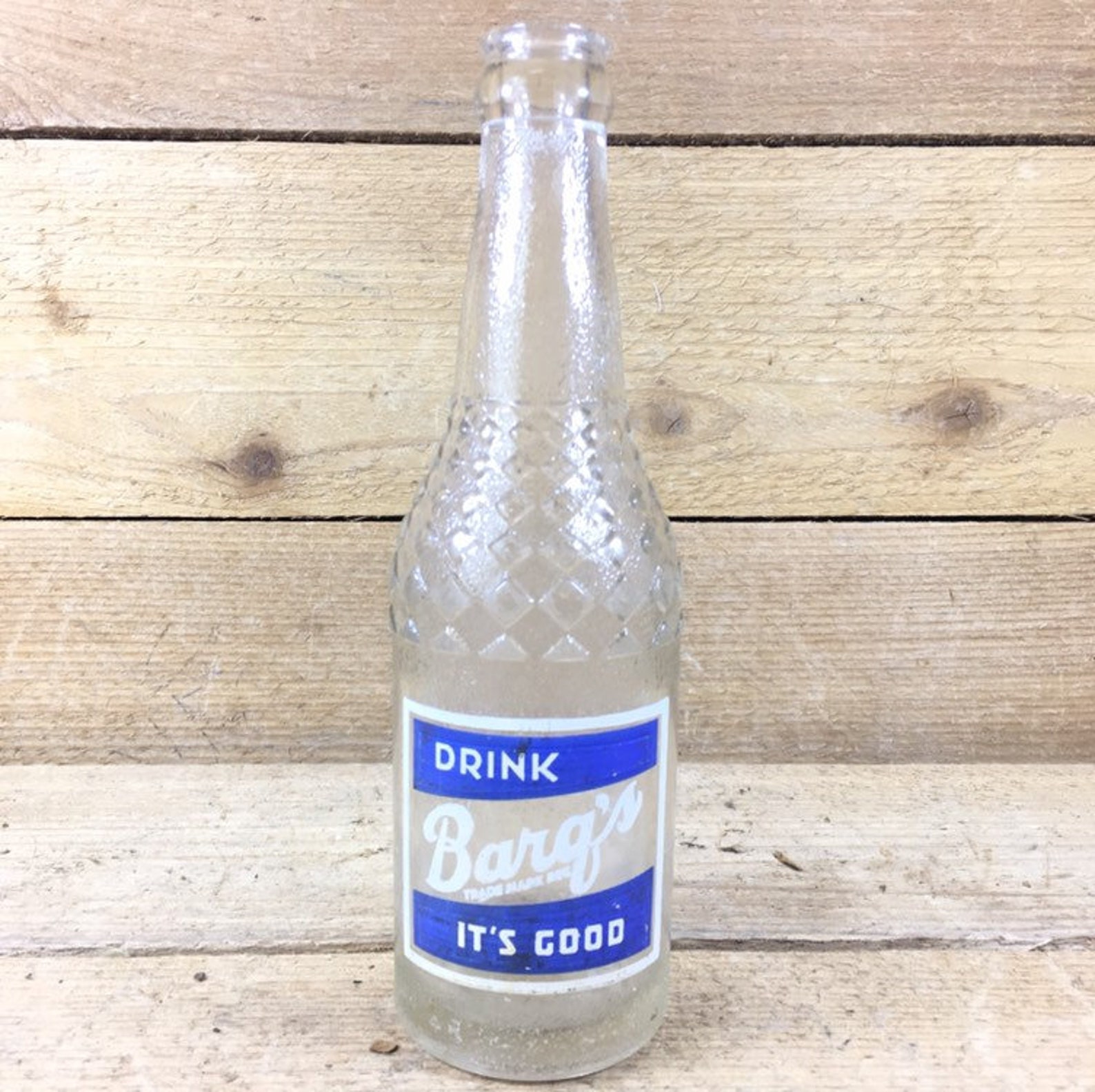 El Paso Texas Vintage Barq's Soda Glass Bottle Etsy