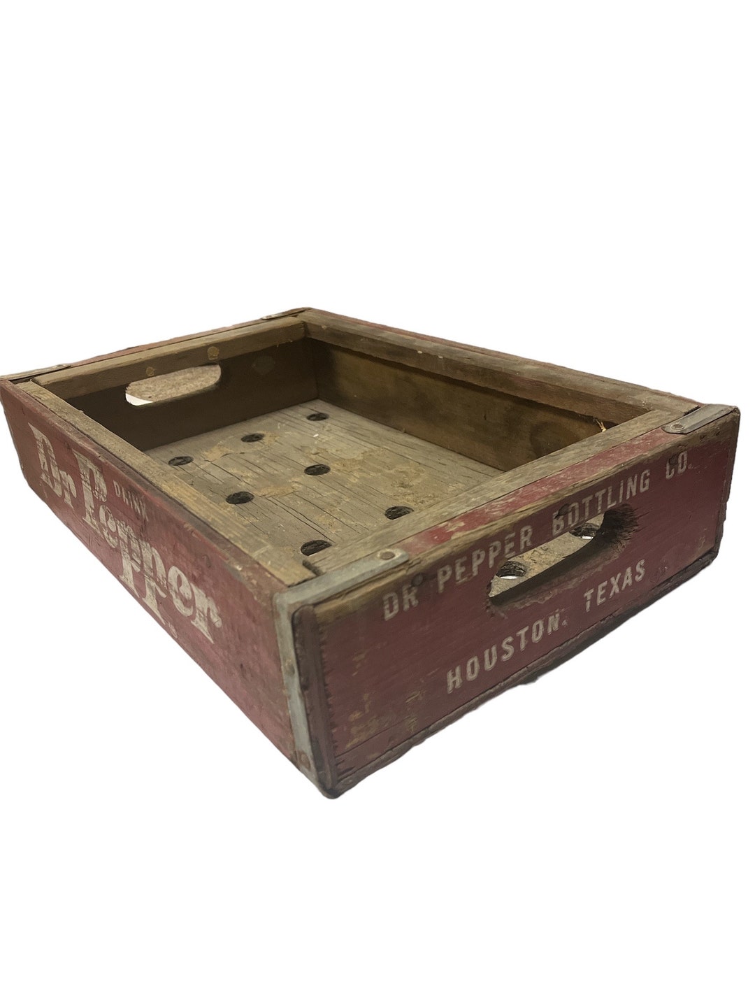 Vintage Wooden Dr Pepper Houston Texas Crate Etsy