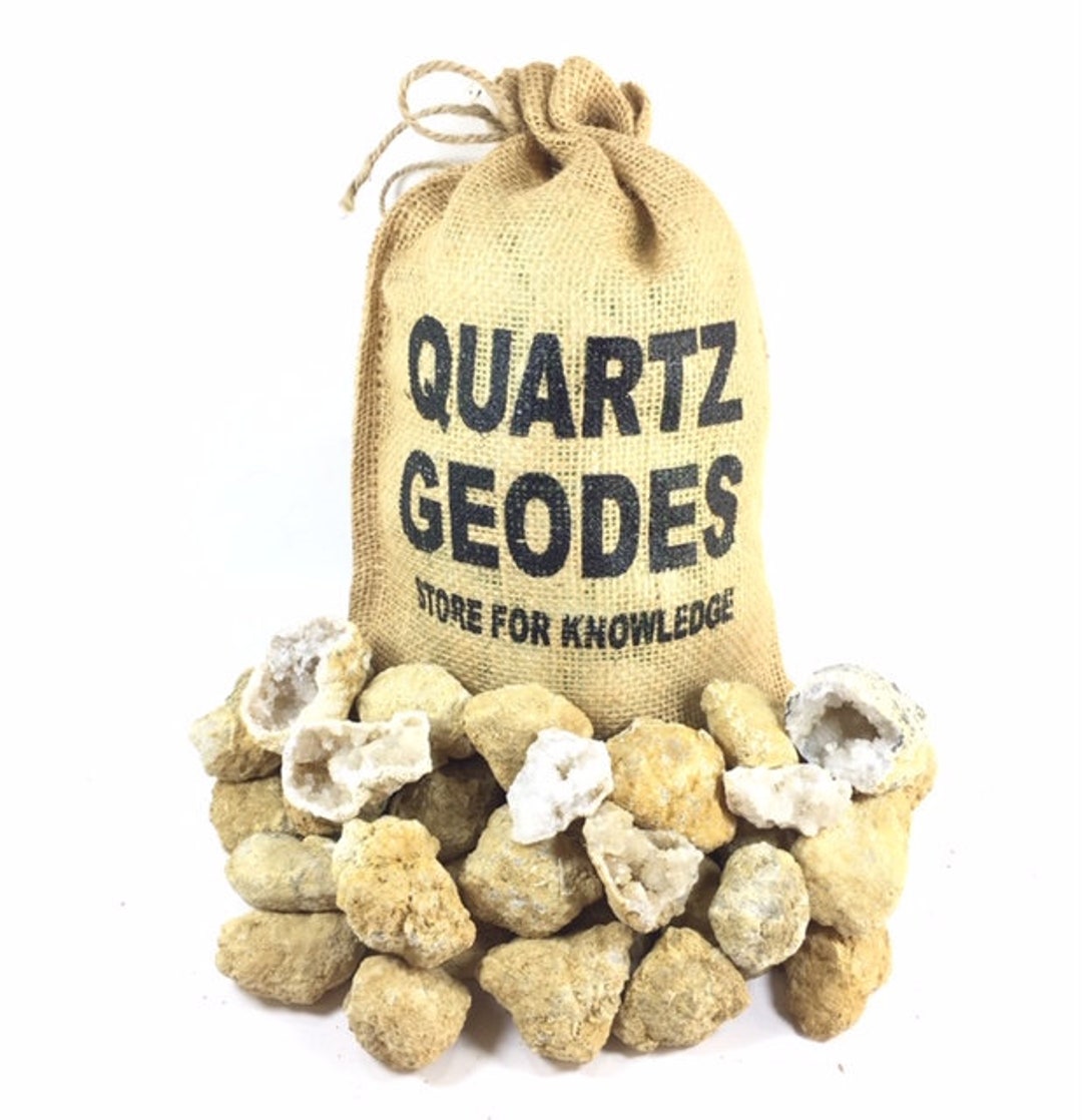 20 Break Crack Open Whole Moroccan Geodes - 2 Crystals with Gift Bag