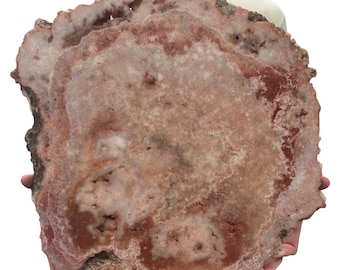 Huge Pink Amethyst Slab | Slice Natural Color 19" 24.8 lbs | Home Office Décor