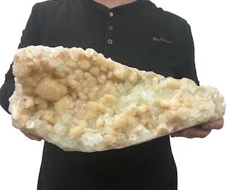 Large Zeolite Quartz Specimen Cluster - Beautiful Crystals 15.5” 17.75 Lbs.
