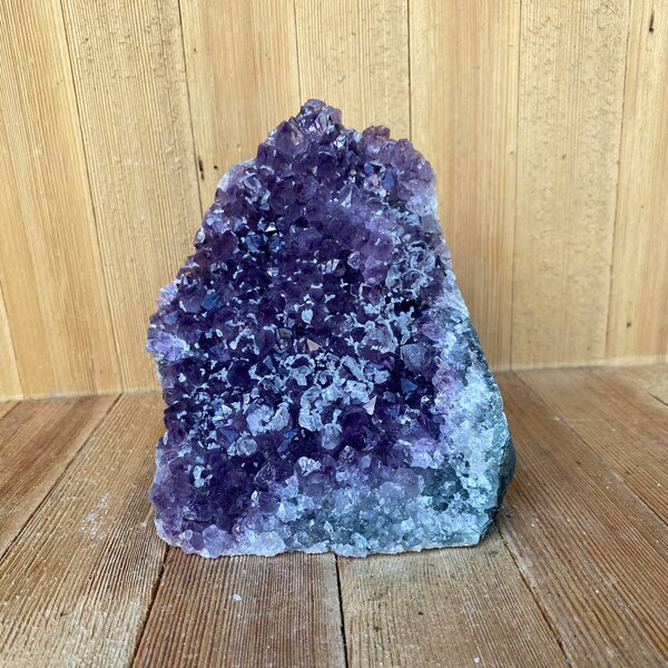 Uruguayan Purple Amethyst Sculpture With Cut Base 5.5”