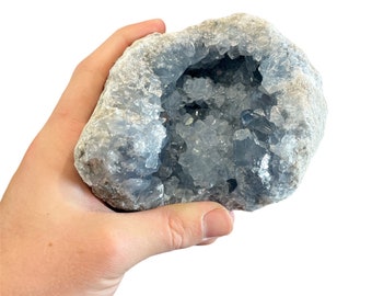 Celestite Natural Blue Druze Crystal Rock 4.5”