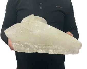 Huge Natural Quartz Cluster - Beautiful Clear Point Crystals 15” 30.9 Lbs