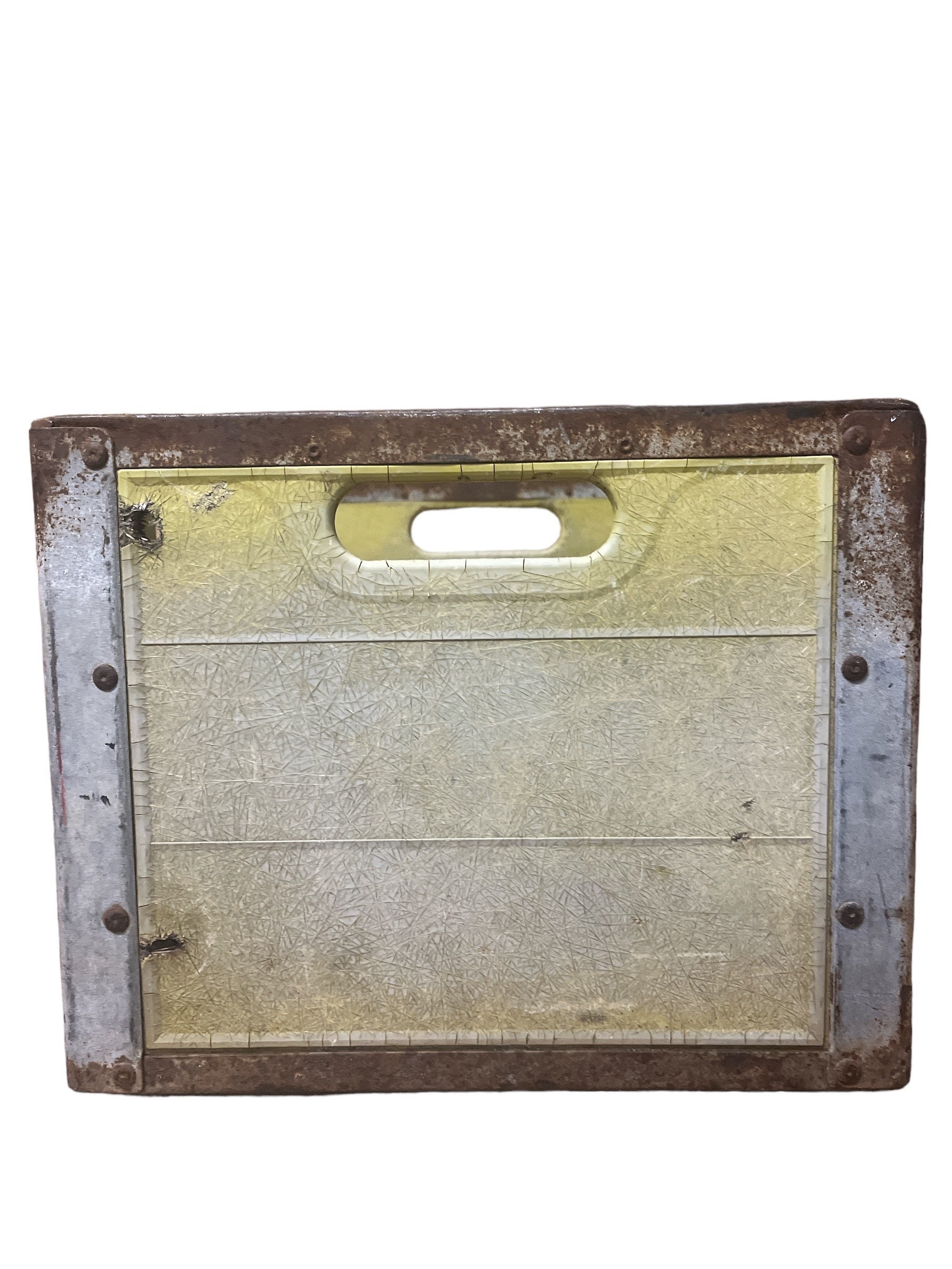 Dallas, Texas Vintage Metal Milk Dairy Crate Carrier Borden's - Etsy