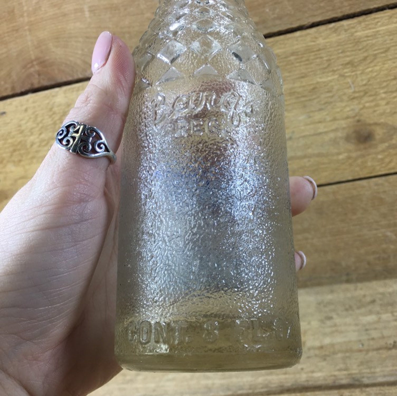 El Paso Texas Vintage Barq's Soda Glass Bottle Etsy