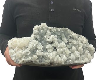 Large Zeolite Quartz Specimen Cluster - Beautiful Crystals 13.25” 12.26 Lbs.