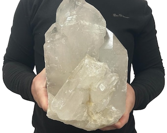 Huge Natural Quartz Cluster - Beautiful Clear Point Crystals 14” 29.55 Lbs