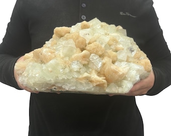 Large Zeolite Quartz Specimen Cluster - Beautiful Crystals 11.5” 14.90 Lbs.