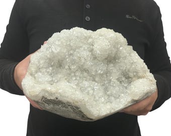 Large Zeolite Quartz Specimen Cluster - Beautiful Crystals 10.25” 12.90 Lbs.